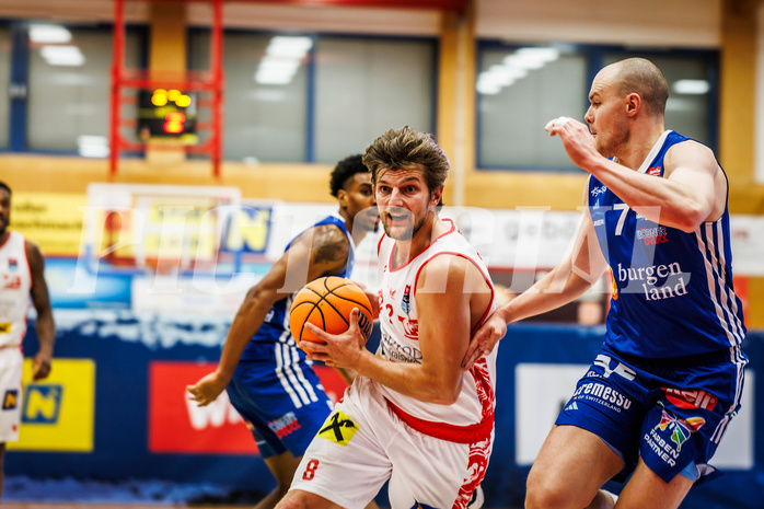 Basketball, win2day Basketball Superliga 2024/25, Grunddurchgang 6.Runde, Traiskirchen Lions, Oberwart Gunners, Moritz Lanegger-Rest (8)