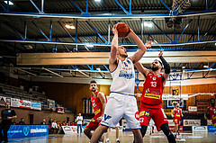 Basketball, bet-at-home Basketball Superliga 2021/22, Grunddurchgang Runde 10, Oberwart Gunners, Traiskirchen Lions, Renato Poljak (16)