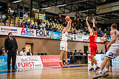 Basketball, bet-at-home Basketball Superliga 2021/22, Grunddurchgang Runde 10, Oberwart Gunners, Traiskirchen Lions, Ioannis Chatzinikolas (11)