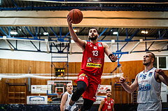 Basketball, bet-at-home Basketball Superliga 2021/22, Grunddurchgang Runde 10, Oberwart Gunners, Traiskirchen Lions, Aaron Michael Falzon (13)