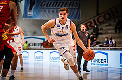 Basketball, bet-at-home Basketball Superliga 2021/22, Grunddurchgang Runde 10, Oberwart Gunners, Traiskirchen Lions, Edi Patekar (9)