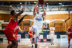 Basketball, bet-at-home Basketball Superliga 2021/22, Grunddurchgang Runde 10, Oberwart Gunners, Traiskirchen Lions, Edi Patekar (9)