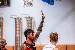 Basketball, Austria Cup 2022/23, 3.Vorrunde, Union Deutsch Wagram Alligators, Mistelbach Mustangs, Zdenek Nehyba (10), Luis Göd (2)