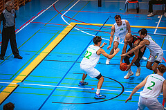 Basketball, Austria Cup 2022/23, 3.Vorrunde, Union Deutsch Wagram Alligators, Mistelbach Mustangs, Daniele Kuchar (22), Branislav Balvan (14), Michal Norwa  (13)