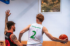 Basketball, Austria Cup 2022/23, 3.Vorrunde, Union Deutsch Wagram Alligators, Mistelbach Mustangs, Zdenek Nehyba (10), Luis Göd (2)