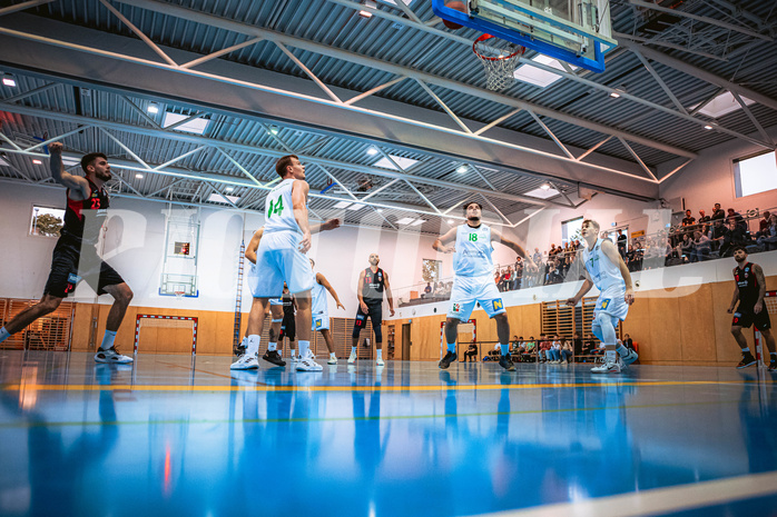 Basketball, Austria Cup 2022/23, 3.Vorrunde, Union Deutsch Wagram Alligators, Mistelbach Mustangs, Viktor Vasat (23), Branislav Balvan (14), Ayman Tabib (18), Jan Kvasnicka (7)