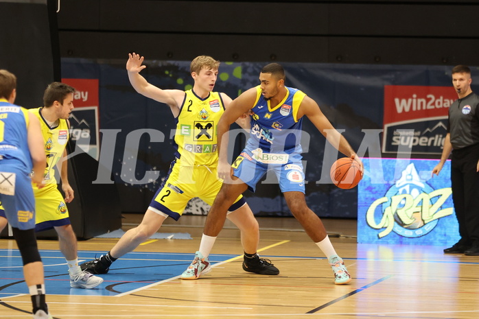 02.10.2022, Graz, Raiffeisen Sportpark Graz, Basketball Superliga 2022/23, Grunddurchgang, Runde 1, UBSC Raiffeisen Graz vs. SKN St. Pölten