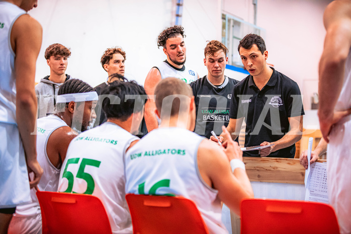 Basketball, Austria Cup 2022/23, 3.Vorrunde, Union Deutsch Wagram Alligators, Mistelbach Mustangs, Lukas Hofer (Head Coach)