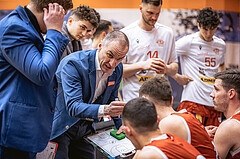 Basketball, Win2Day Superliga 2022/23, 5. Qualifikationsrunde, Vienna Timberwolves, Traiskirchen Lions, Radomir Mijanovic (Head Coach)