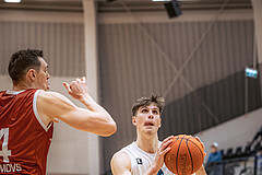 Basketball, Win2Day Superliga 2022/23, 5. Qualifikationsrunde, Vienna Timberwolves, Traiskirchen Lions, Jakob Lohr (12)