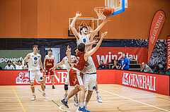Basketball, Win2Day Superliga 2022/23, 5. Qualifikationsrunde, Vienna Timberwolves, Traiskirchen Lions, Chris Vogt (33)