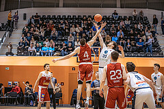 Basketball, Win2Day Superliga 2022/23, 5. Qualifikationsrunde, Vienna Timberwolves, Traiskirchen Lions, Ilja Gromovs (4), Chris Vogt (33)