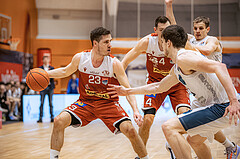 Basketball, Win2Day Superliga 2022/23, 5. Qualifikationsrunde, Vienna Timberwolves, Traiskirchen Lions, Emilio Banic (23)
