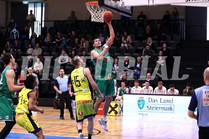 26.03.2023, Graz, Raiffeisen Sportpark Graz, Basketball Superliga 2022/23,5. Qualifikationsrunde, UBSC Raiffeisen Graz vs. Kapfenberg Bulls