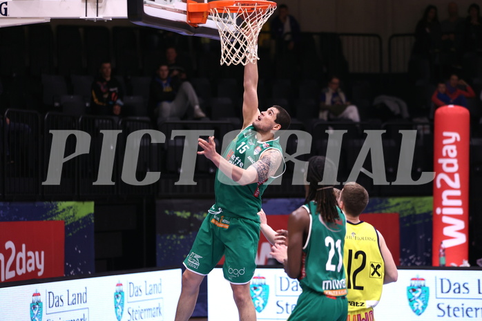 26.03.2023, Graz, Raiffeisen Sportpark Graz, Basketball Superliga 2022/23,5. Qualifikationsrunde, UBSC Raiffeisen Graz vs. Kapfenberg Bulls