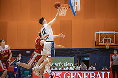 Basketball, Win2Day Superliga 2022/23, 5. Qualifikationsrunde, Vienna Timberwolves, Traiskirchen Lions, Jakob Lohr (12)
