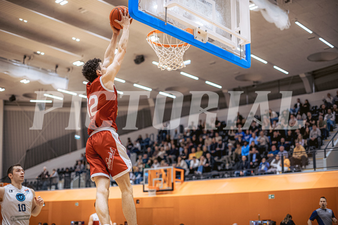 Basketball, Win2Day Superliga 2022/23, 5. Qualifikationsrunde, Vienna Timberwolves, Traiskirchen Lions, Nils Kühteubl (12)