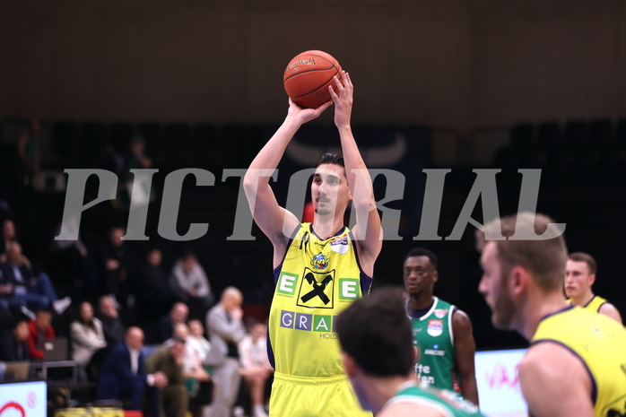 26.03.2023, Graz, Raiffeisen Sportpark Graz, Basketball Superliga 2022/23,5. Qualifikationsrunde, UBSC Raiffeisen Graz vs. Kapfenberg Bulls