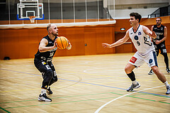 Basketball, Basketball Zweite Liga 2024/25, Grunddurchgang 8.Runde, Vienna Timberwolves, Güssing Blackbirds, Mate Horvath (18), Philipp D'Angelo (9)