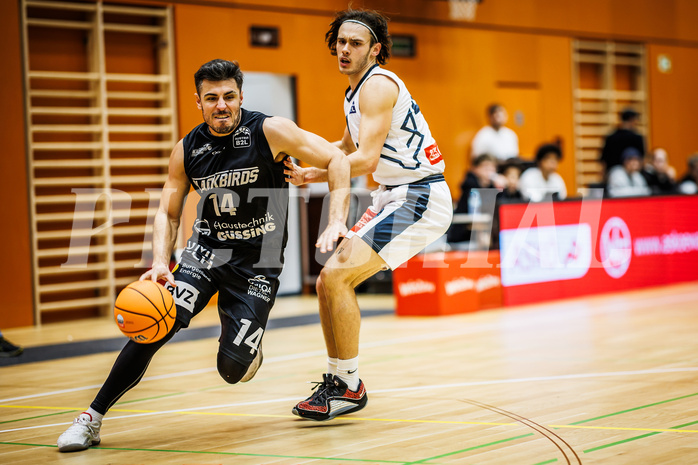 Basketball, Basketball Zweite Liga 2024/25, Grunddurchgang 8.Runde, Vienna Timberwolves, Güssing Blackbirds, Christoph Astl (14), Ivor Kuresevic (44)