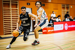 Basketball, Basketball Zweite Liga 2024/25, Grunddurchgang 8.Runde, Vienna Timberwolves, Güssing Blackbirds, Christoph Astl (14), Ivor Kuresevic (44)