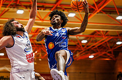 Basketball, win2day Basketball Superliga 2024/25, Grunddurchgang Runde 9, BBC Nord Dragonz, Oberwart Gunners, Caleb Fields (4)