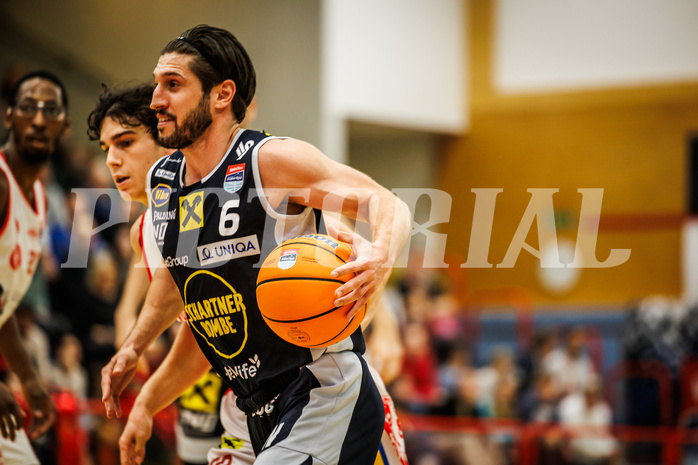 Basketball, win2day Basketball Superliga 2024/25, Grunddurchgang 9.Runde, Traiskirchen Lions, Gmunden Swans, Daniel Friedrich (6)