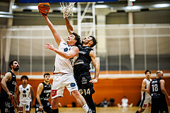 Basketball, Basketball Zweite Liga 2024/25, Grunddurchgang 8.Runde, Vienna Timberwolves, Güssing Blackbirds, Philipp D'Angelo (9), Christoph Astl (14)