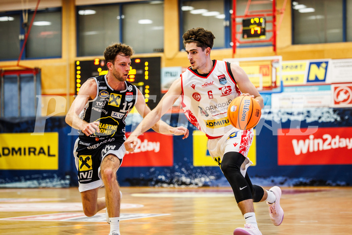 Basketball, win2day Basketball Superliga 2024/25, Grunddurchgang 9.Runde, Traiskirchen Lions, Gmunden Swans, Aleksej Kostic (6)