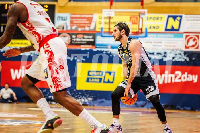 Basketball, win2day Basketball Superliga 2024/25, Grunddurchgang 9.Runde, Traiskirchen Lions, Gmunden Swans, Daniel Friedrich (6)