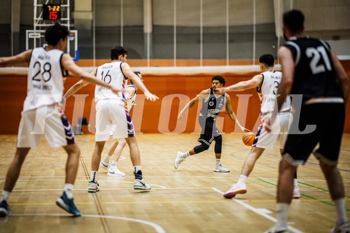 Basketball, Basketball Zweite Liga 2024/25, Grunddurchgang 8.Runde, Vienna United, Wörthersee Piraten, Marcus Holyfield (7)