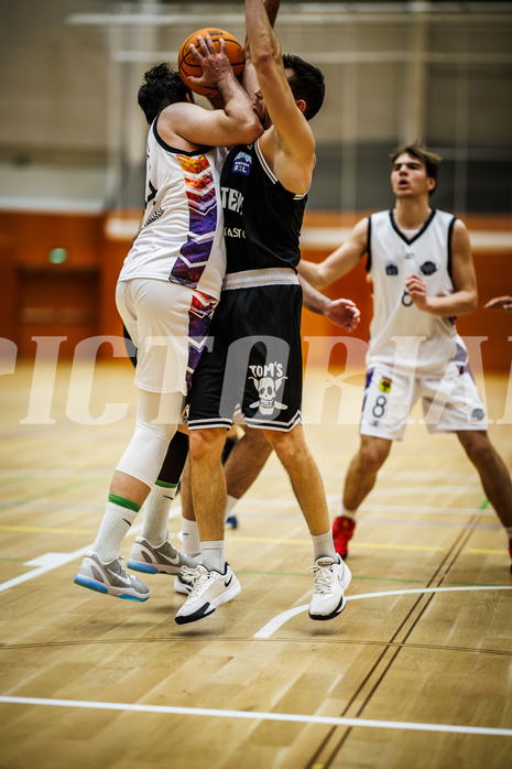 Basketball, Basketball Zweite Liga 2024/25, Grunddurchgang 8.Runde, Vienna United, Wörthersee Piraten, Alejandro Barbera Zapero (44), Marin Sliskovic (21)