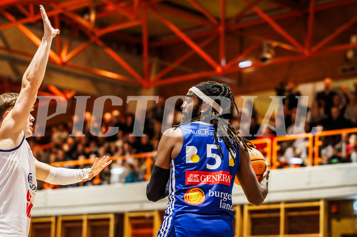 Basketball, win2day Basketball Superliga 2024/25, Grunddurchgang Runde 9, BBC Nord Dragonz, Oberwart Gunners, Siegfried Reid (5)