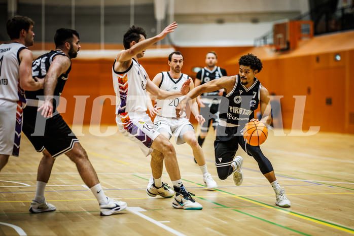 Basketball, Basketball Zweite Liga 2024/25, Grunddurchgang 8.Runde, Vienna United, Wörthersee Piraten, Marcus Holyfield (7)