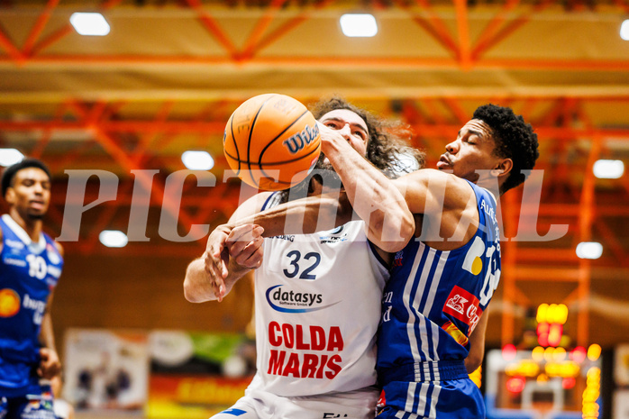 Basketball, win2day Basketball Superliga 2024/25, Grunddurchgang Runde 9, BBC Nord Dragonz, Oberwart Gunners, Sead Hadzifejzovic (32)