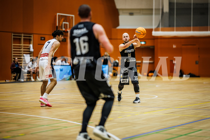 Basketball, Basketball Zweite Liga 2024/25, Grunddurchgang 8.Runde, Vienna Timberwolves, Güssing Blackbirds, Mate Horvath (18)