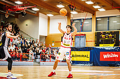 Basketball, win2day Basketball Superliga 2024/25, Grunddurchgang 9.Runde, Traiskirchen Lions, Gmunden Swans, David Hofstädter (10)