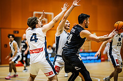 Basketball, Basketball Zweite Liga 2024/25, Grunddurchgang 8.Runde, Vienna Timberwolves, Güssing Blackbirds, Felix Angerbauer (4), Ivor Kuresevic (44), Christoph Astl (14)
