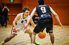 Basketball, Basketball Zweite Liga 2024/25, Grunddurchgang 8.Runde, Vienna Timberwolves, Güssing Blackbirds, Felix Angerbauer (4)