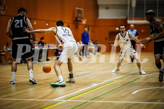 Basketball, Basketball Zweite Liga 2024/25, Grunddurchgang 8.Runde, Vienna United, Wörthersee Piraten, Marin Sliskovic (21), Mathias Mailath-Pokorny (16)