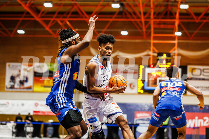 Basketball, win2day Basketball Superliga 2024/25, Grunddurchgang Runde 9, BBC Nord Dragonz, Oberwart Gunners, Jalen Green (22)