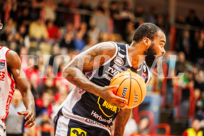 Basketball, win2day Basketball Superliga 2024/25, Grunddurchgang 9.Runde, Traiskirchen Lions, Gmunden Swans, Devon Cooper (1)