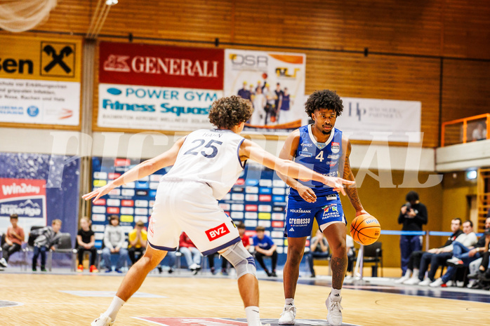 Basketball, win2day Basketball Superliga 2024/25, Grunddurchgang Runde 9, BBC Nord Dragonz, Oberwart Gunners, Caleb Fields (4)