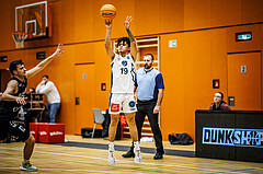 Basketball, Basketball Zweite Liga 2024/25, Grunddurchgang 8.Runde, Vienna Timberwolves, Güssing Blackbirds, Dean-Leon Cantor (19)