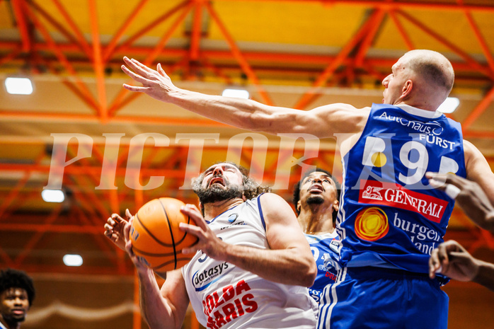 Basketball, win2day Basketball Superliga 2024/25, Grunddurchgang Runde 9, BBC Nord Dragonz, Oberwart Gunners, Sead Hadzifejzovic (32)