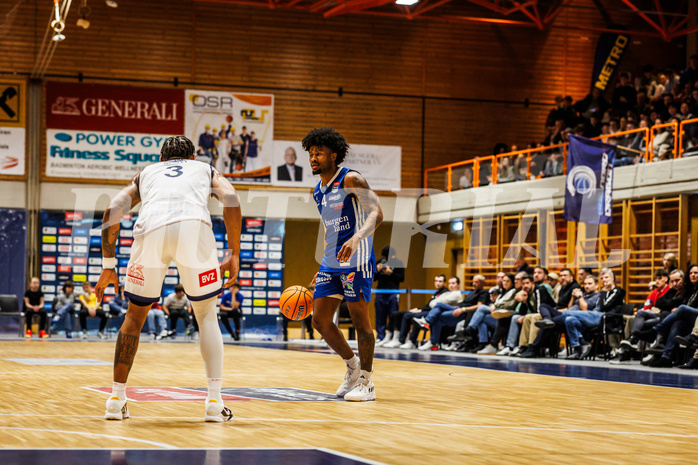 Basketball, win2day Basketball Superliga 2024/25, Grunddurchgang Runde 9, BBC Nord Dragonz, Oberwart Gunners, Caleb Fields (4)