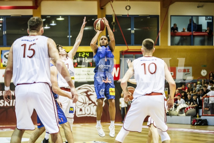 Basketball, ABL 2018/19, Grunddurchgang 9.Runde, Traiskirchen Lions, Kapfenberg Bulls, Elijah Wilson (4)