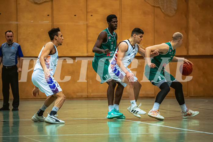 Basketball, Basketball Zweite Liga 2022/23, Playdown Spiel 5, Vienna United, Future Team Steiermark, Noah Oguamalam (23), Simon Okoro (19), Vladislav Boshkov (45), David Vötsch (9)