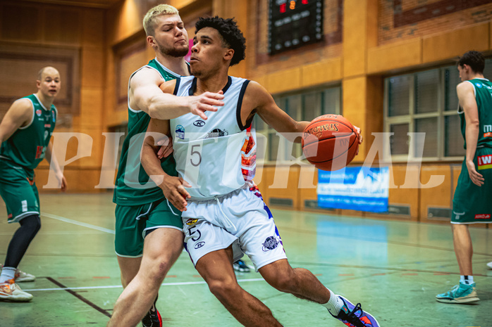 Basketball, Basketball Zweite Liga 2022/23, Playdown Spiel 5, Vienna United, Future Team Steiermark, Alan Derado (18), Obinna Anthony Ndukwe (5)