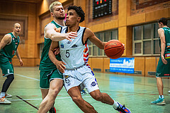 Basketball, Basketball Zweite Liga 2022/23, Playdown Spiel 5, Vienna United, Future Team Steiermark, Alan Derado (18), Obinna Anthony Ndukwe (5)